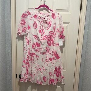 Kindred Pink and White Dress